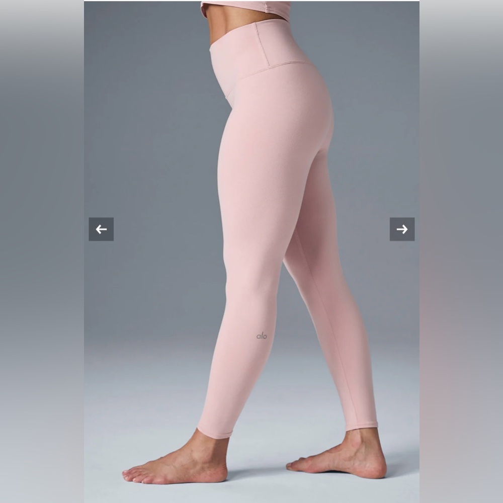 Alo Yoga 7/8 High-Waist Airbrush Legging ballet pink